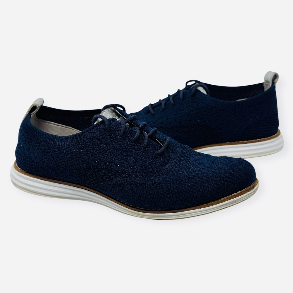 Cole Haan Original Grand Womens Size 6 B Navy Casual Wingtip Oxford Shoes W11503